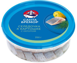 Sleďové filety s koprem v oleji 350g Santa Bremor