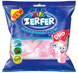 Žvýkací marshmallow Duo jahoda-vanilka 90g Zerfer