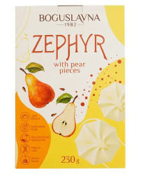 Zefir s kousky hrušek 230g Boguslavna