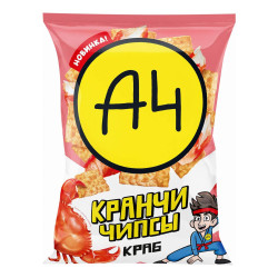 Čipsy s příchutí kraba 80g A4