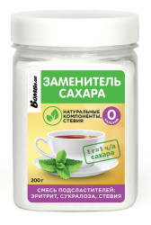 Sladidlo erythritol, sukraloza, stevia, 200g Bombbar