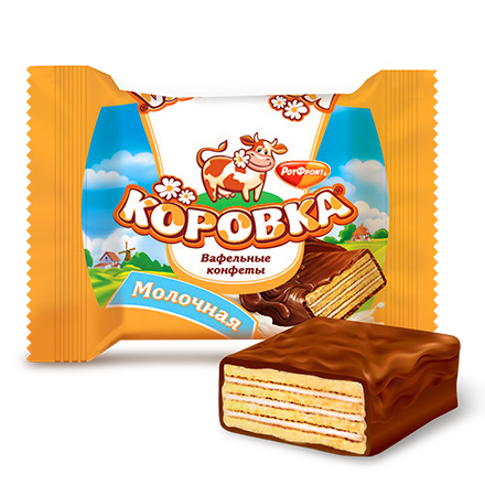 detail Bonbóny oplatkové Kravička mléčná 250g