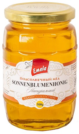 detail Slunečnicový med Emelja 500g