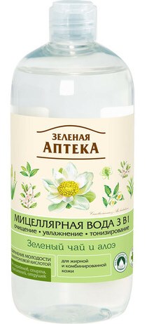 detail Micelární voda 3v1 Zelený čaj a aloe 500ml Z.A.