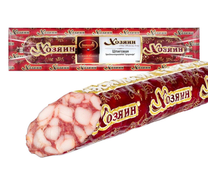 detail Servelat Špigovaja 350 g Lackmann