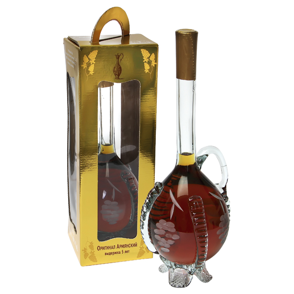 detail Brandy v karaffe 5 let 0,5L 40% PROSHYAN