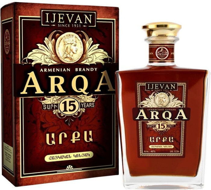 detail Brandy ARQA 15 let 0,5L 40% IJEVAN