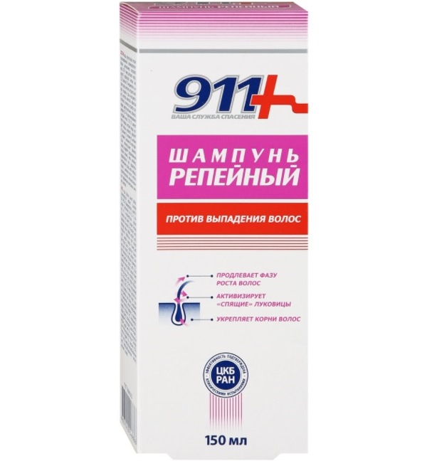 detail Lopuchový šampon na vlasy 150ml 911