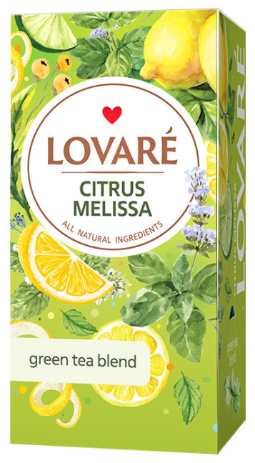 detail Zelený čaj Citrus Melissa 24*1,5g Lovaré 36g