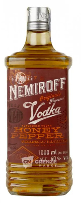 detail Vodka Nemiroff Honey Pepper 1L 40%