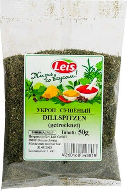 detail Sušený kopr Leis 50g