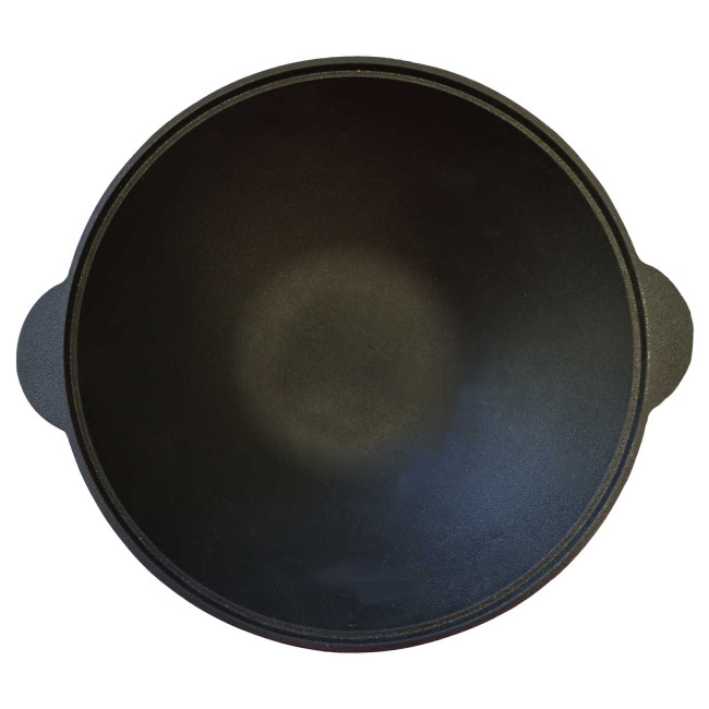 detail Litinová pánev WOK 2,7L Kamskaja posuda