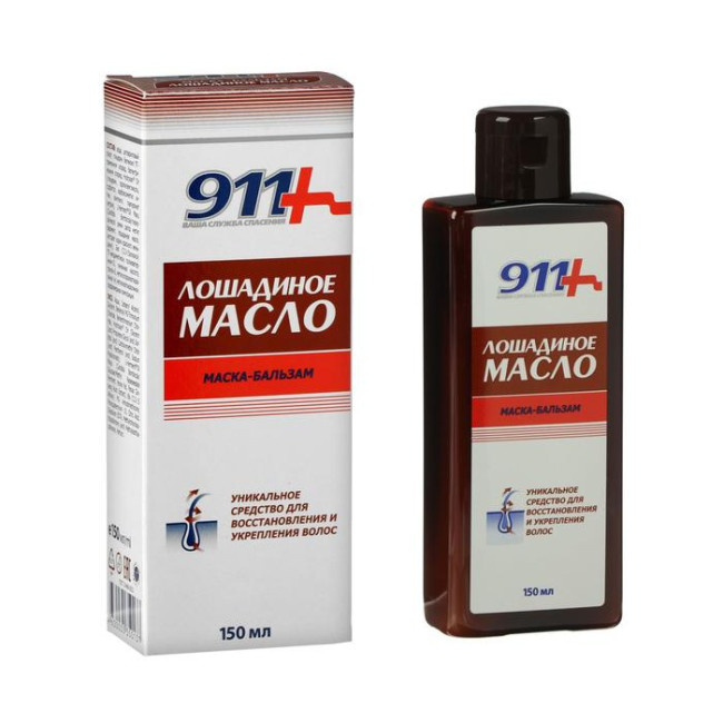 detail Maska balzám na vlasy Koňský olej 150ml 911+