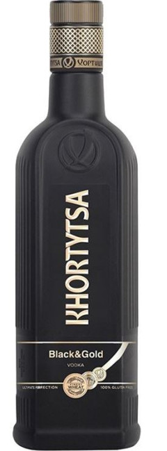 detail Vodka Khortytsa Black & Gold 40% 0,7L