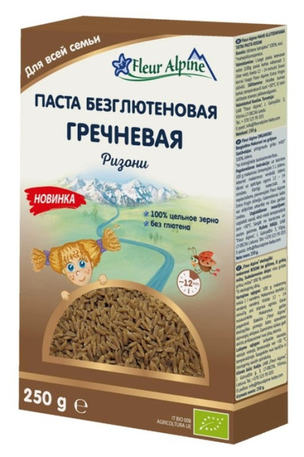 detail Bezlepkové pohankové těstoviny 250g Fleur Alpine