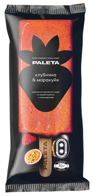 detail Zmrzlinove smoothie Jahoda a maracuja 70g Paleta