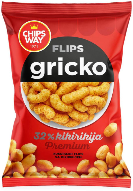 detail Kukuřičný tyčinky Gricko 150g FLIPS