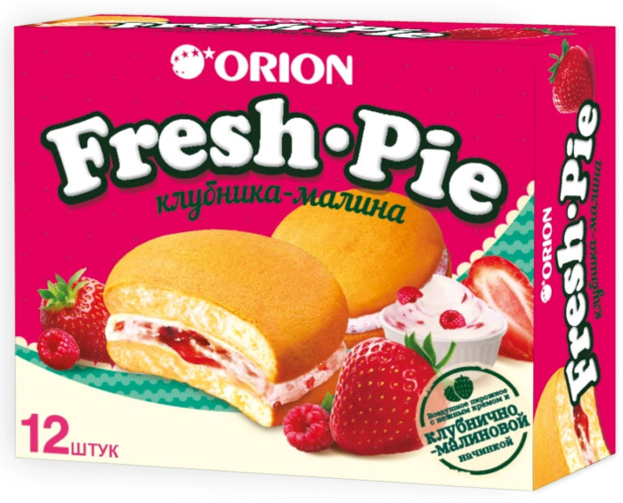 detail Fresh-pie s náplňí jahody-malina 300g Orion