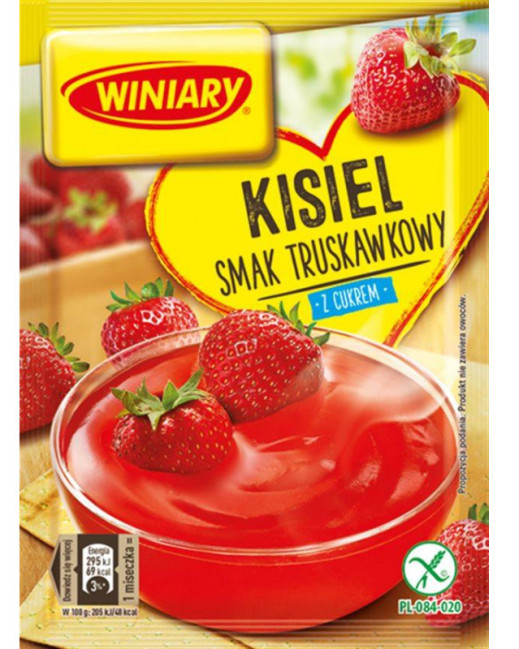 detail Kisel s jahodovou příchutí 77g Winiary